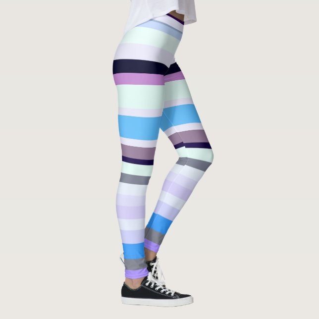 Farbige Streifen Leggings (Rechts)