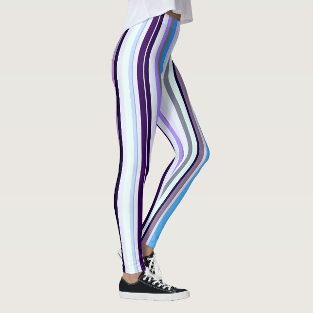 Farbige Streifen Leggings (Rechts)
