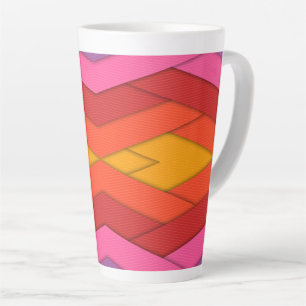 Farbige Streifen Milchtasse