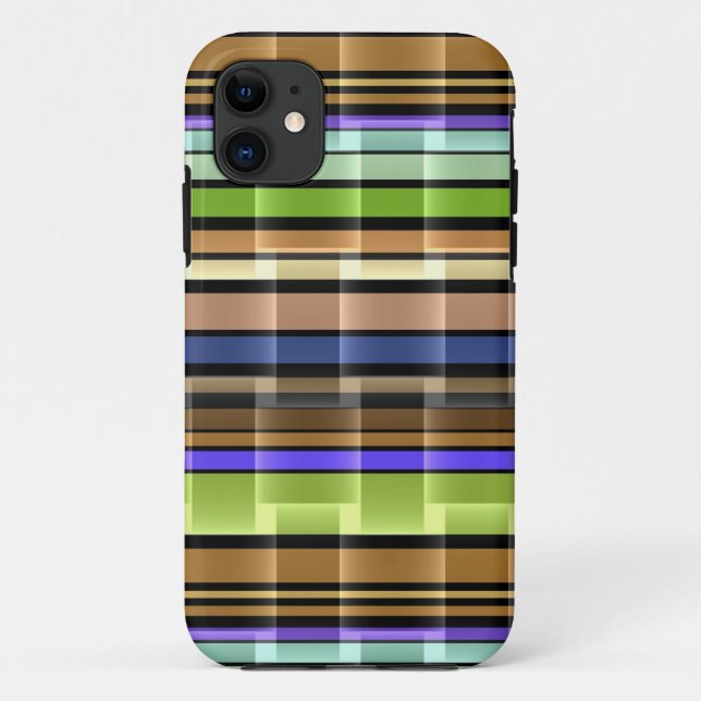 Farbige Streifen modernes Design 2 Case-Mate iPhone Hülle (Rückseite)