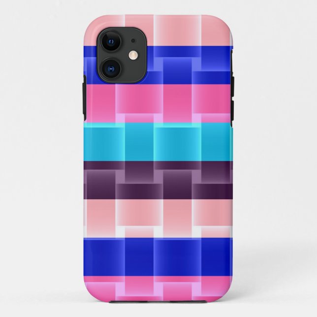 Farbige Streifen modernes Design Case-Mate iPhone Hülle (Rückseite)