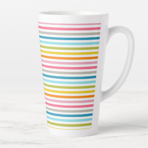 Farbige Streifen Muster-93861 Milchtasse