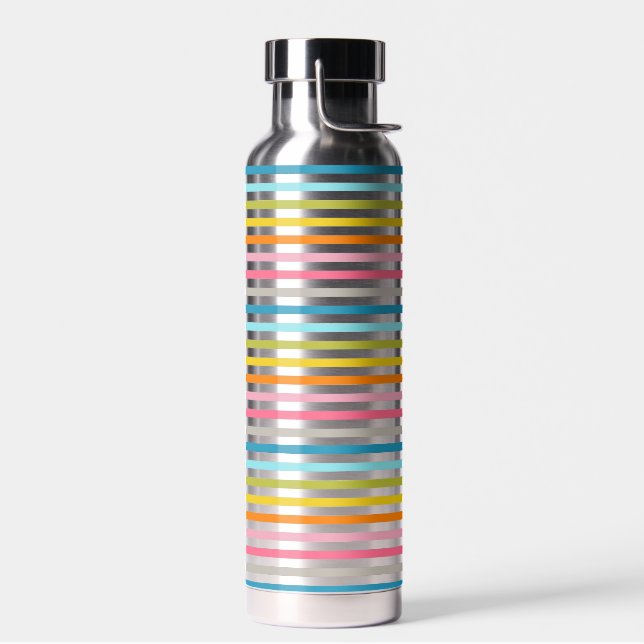 Farbige Streifen Muster-93861 Trinkflasche (Links)