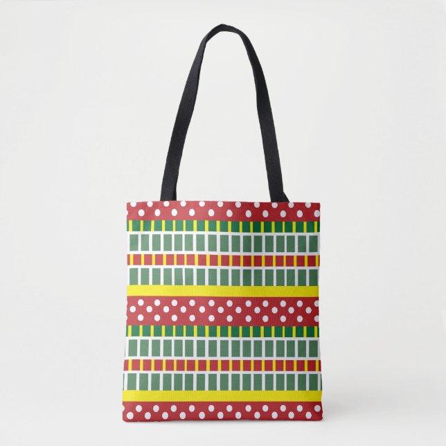 Farbige Streifen Polka Dot Muster (Vorderseite)