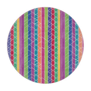 Farbige Streifen Schneidebrett