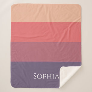 Farbige Streifen - Sherpadecke