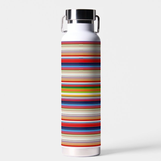 Farbige Streifen Trinkflasche (Vorne)