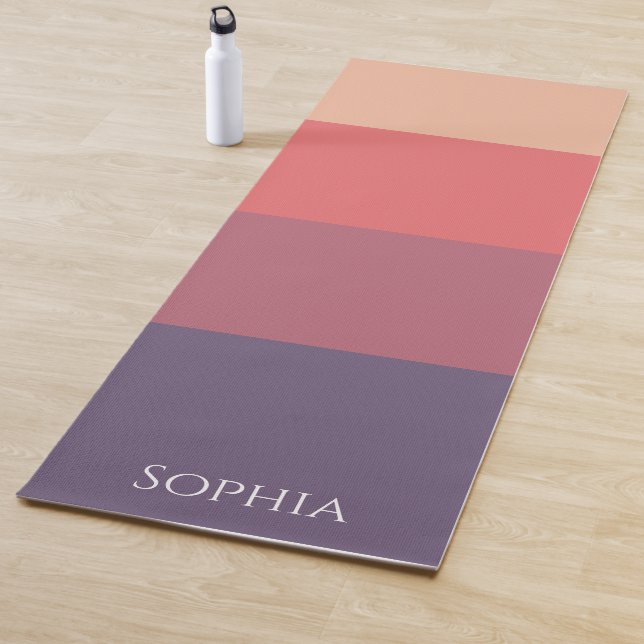 Farbige Streifen - Yogamatte (Beispiel)