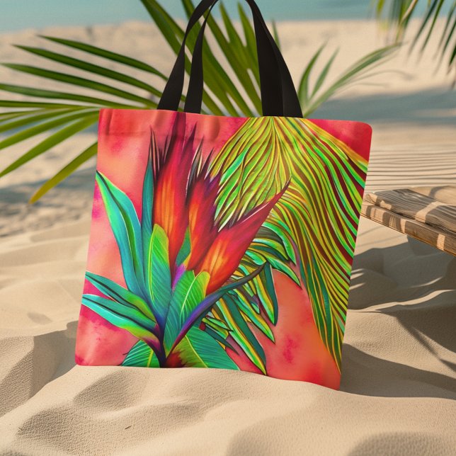 Farbige Strelitzie (This beautiful Bird of Paradise beach bag is perfect for a day of fun in the sun.)