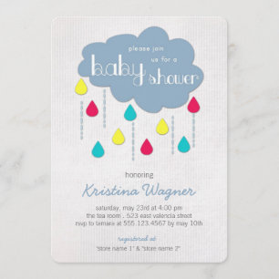 Farbige Streusel Baby Shower Einladung