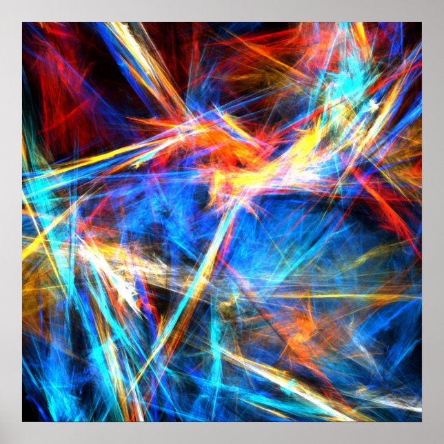 Farbige Striche - Poster (Vorne)