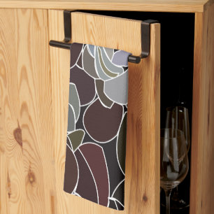 Farbige Sukkuline Geschirrtuch