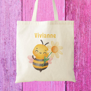 Farbige Süße Bienen Mädchen Kinder Modern Tragetasche