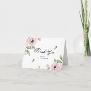 Farbige Süße Rustikale Aquarell-Hochzeits-Dankeska Dankeskarte