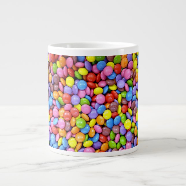 Farbige Süßigkeiten Jumbo-Tasse (Vorderseite)
