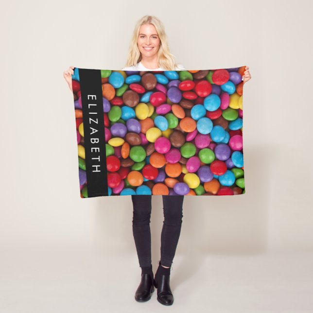 Farbige Süßigkeiten, Süßigkeiten, Süßigkeiten, Ihr Fleecedecke (Beispiel)