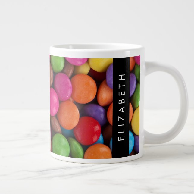 Farbige Süßigkeiten, Süßigkeiten, Süßigkeiten, Ihr Jumbo-Tasse (Rechts)