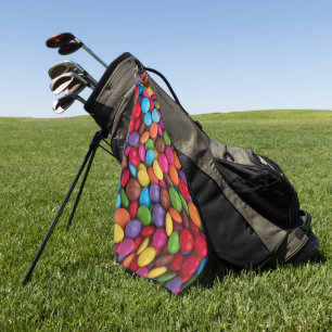 Farbige Süßigkeiten, Süßigkeiten, Süßigkeiten, Leb Golfhandtuch