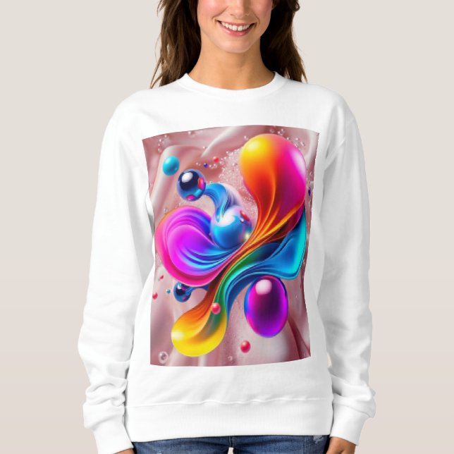 Farbige  sweatshirt (Vorderseite)