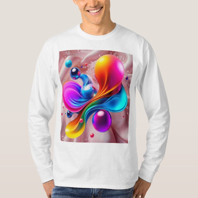 Farbige  T-Shirt (Vorderseite)