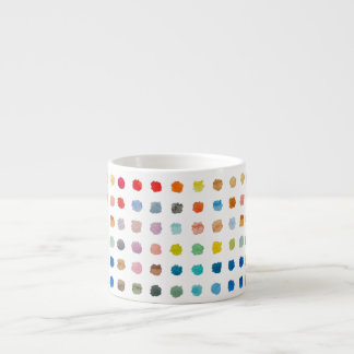 Farbige Tasse - mittlere Punkte, spielerisch und N