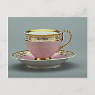 Farbige Tasse und Untertasse , Berlin, Deutschland Postkarte