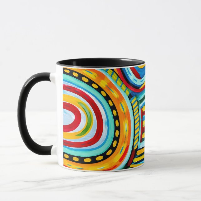 Farbige Tassendesign  Tasse (Links)