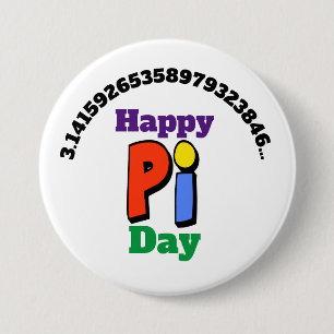 Farbige Taste am Pi Day Button