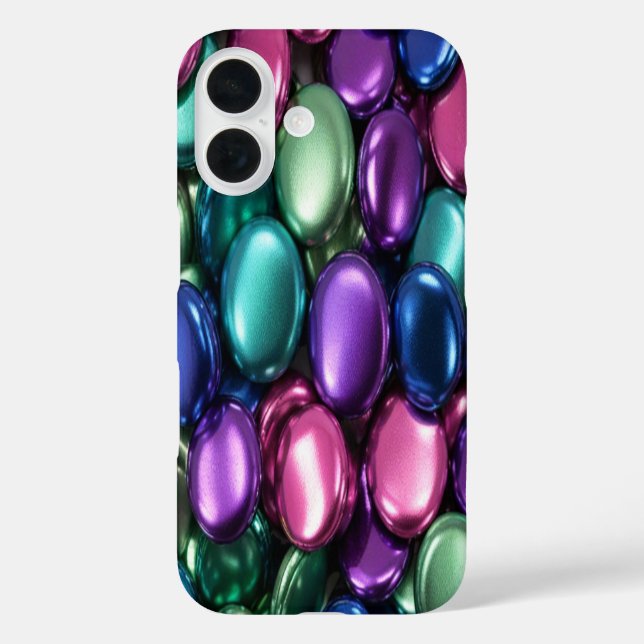 Farbige Tasten 1 - iPhone 16 Hüllen (Rückseite)