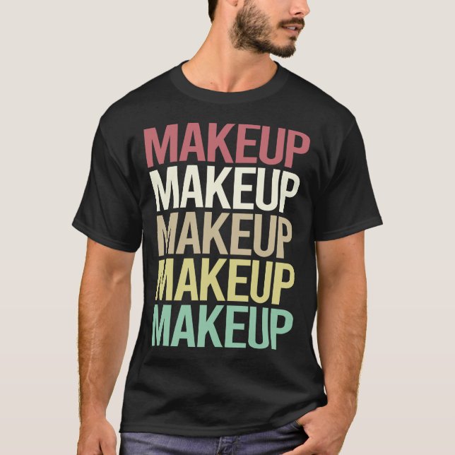 Farbige Text-Makeup T-Shirt (Vorderseite)