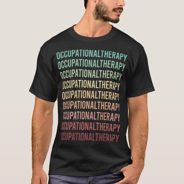 Farbige Textbehandlungstherapie T-Shirt (Vorderseite)