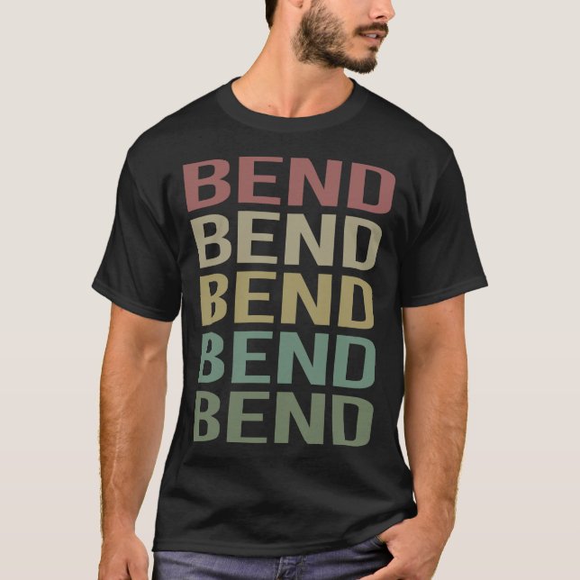 Farbige Textbende T-Shirt (Vorderseite)