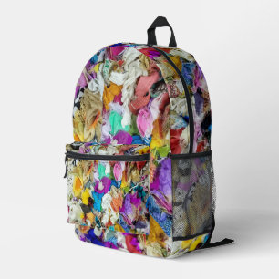 Farbige Textil-Abstraktion Bedruckter Rucksack