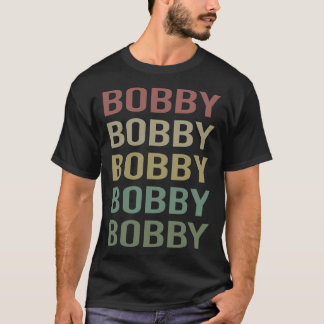 Farbige Textkunst - Bobby Name T-Shirt