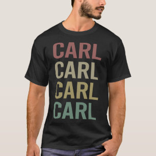 Farbige Textkunst - Carlname T-Shirt