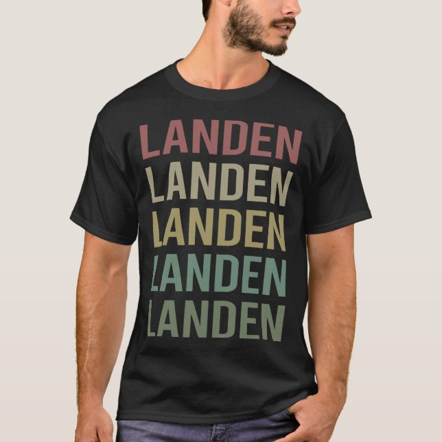 Farbige Textkunst - Landen-Name T-Shirt (Vorderseite)