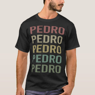 Farbige Textkunst - Pedro Name T-Shirt
