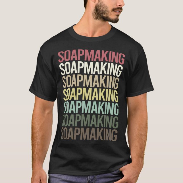 Farbige Textsoap Seifenbildung T-Shirt (Vorderseite)