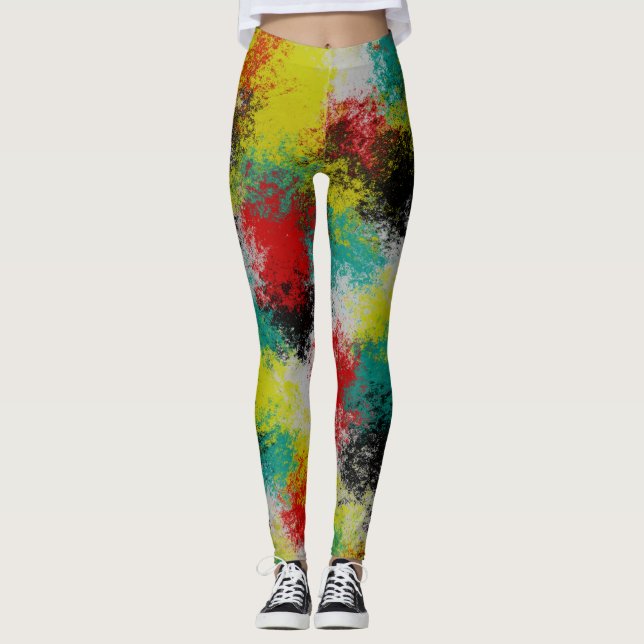 Farbige Textur Leggings (Vorderseite)