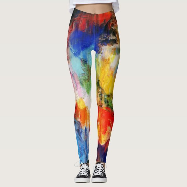 Farbige Textur Leggings (Vorderseite)