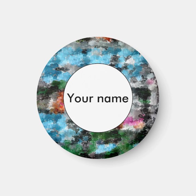 Farbige Textur Magnet (Vorne)