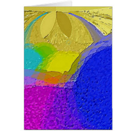 "Farbige Textur-Mischung" Blankokarte mit Umschlag