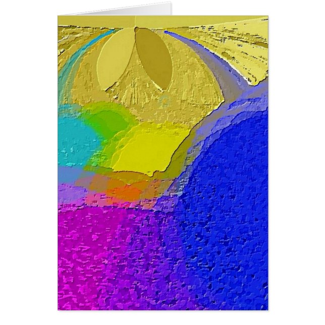 "Farbige Textur-Mischung" Blankokarte mit Umschlag (Vorne)