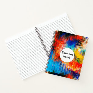 Farbige Textur Notizbuch