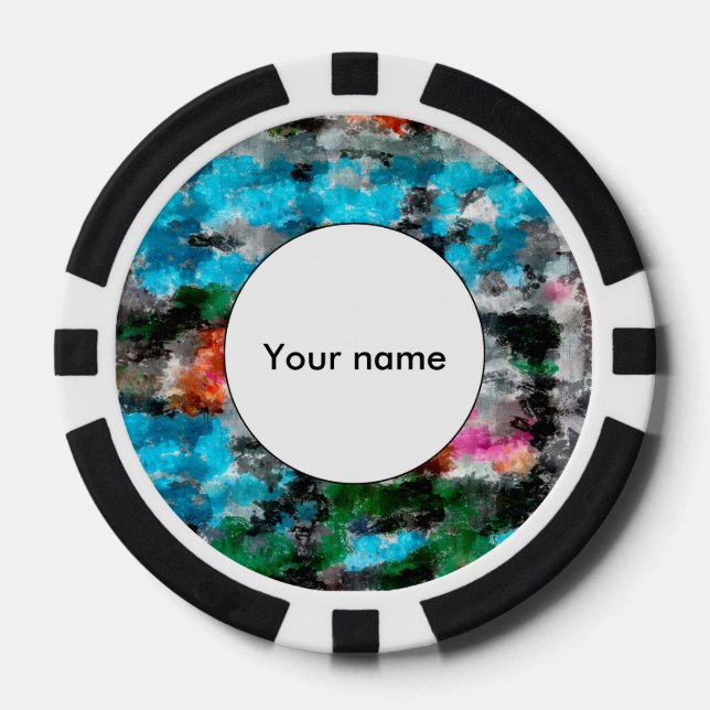 Farbige Textur Pokerchips (Vorderseite)