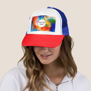 Farbige Textur Truckerkappe