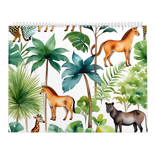 Farbige Tiere Kalender (Titelbild)