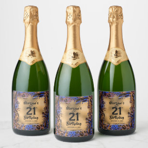 Farbige Tierwerbung 21. Geburtstag Personalisiert