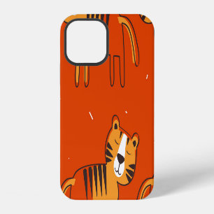 Farbige Tiger Handgezeichnete Dekoration iPhone 12 Hülle