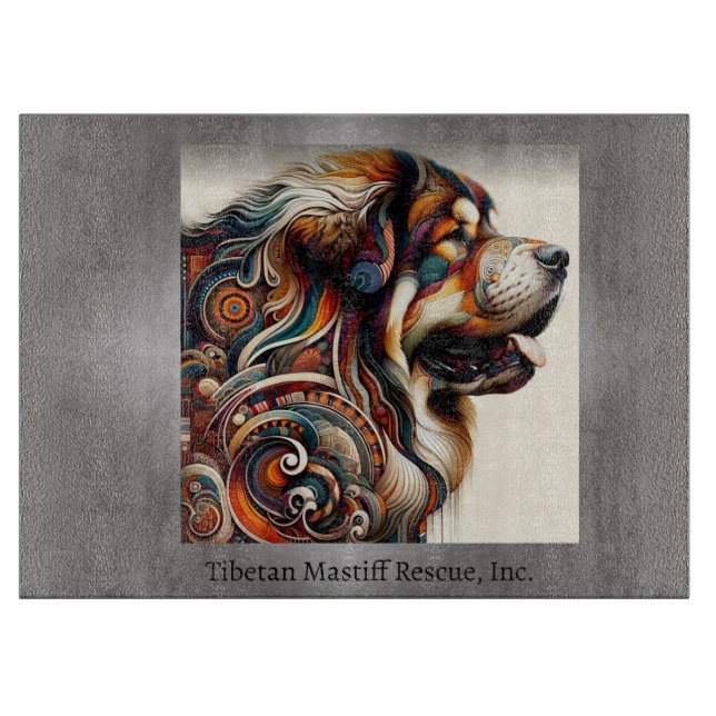 Farbige TM Head Cutting Board Schneidebrett (Vorderseite)